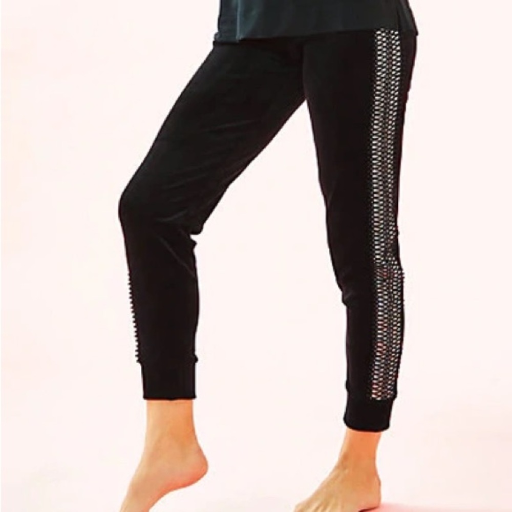 Lilly Pulitzer Emerie Velour Pant S EUC